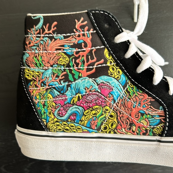 VANS SK8-HI BLACK UNDERWATER SHOES SIZE MENS 6.5, WOMENS 8 EXCELLENT CONDITION - Picture 10 of 12